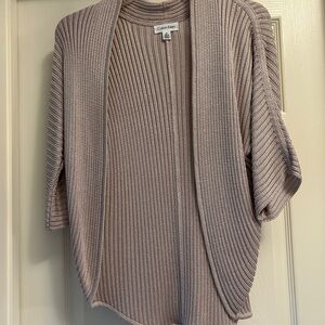 Calvin Klein Knit Beige Shrug